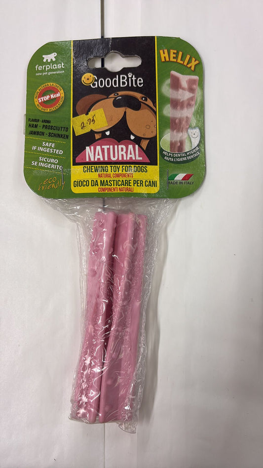 Ferplast GoodBite Helix Chew Toy Ham Flavour Large