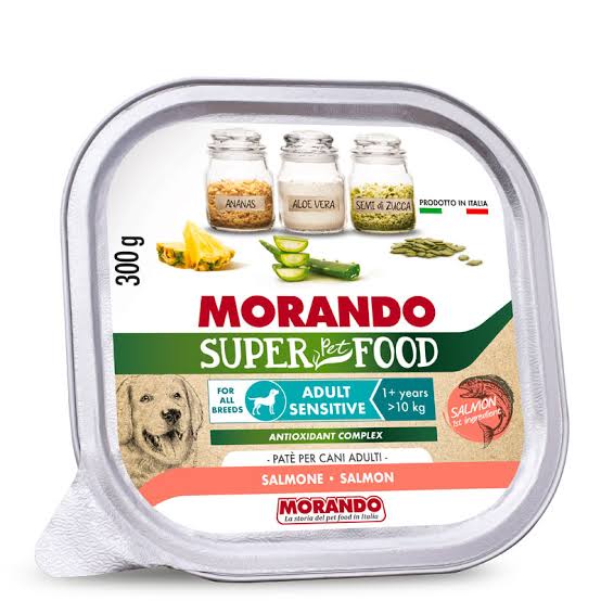 Morando Super Pet Food Adult Dog Sensitive Paté Salmon 300g