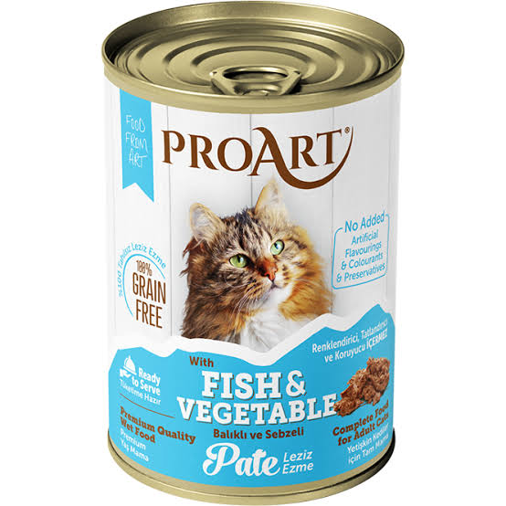 ProArt Fish and Vegetable Pate for Adult Cats 400g