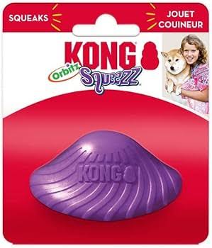 KONG Squeezz Orbitz Saucer Assorted Sm/Md Purple