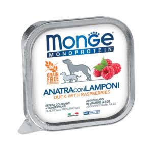 Monge Monoprotein Duck with Raspberries 150g