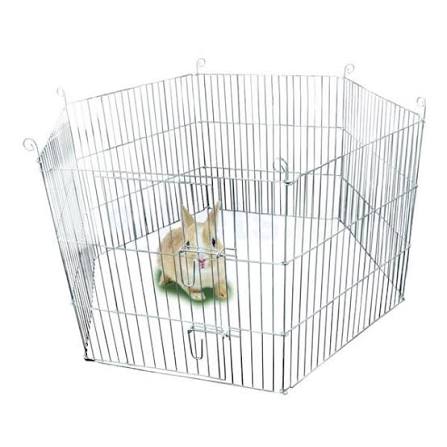 Flamingo Small Animal Run Hexagon 100 x 60 cm
