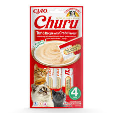 CIAO Churu Tuna Recipe with Crab Flavour EU114 x 4 tubes