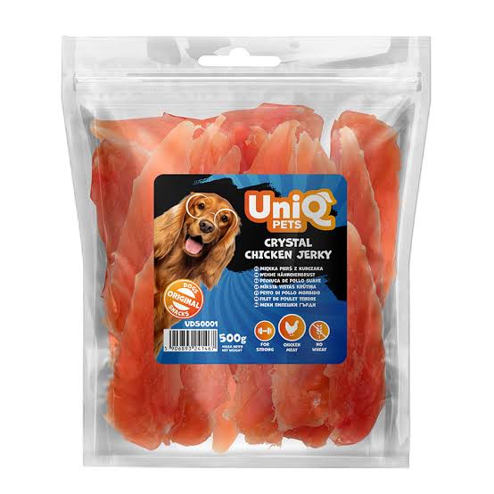 Uni Q Pets Crystal Chicken Jerky 500g