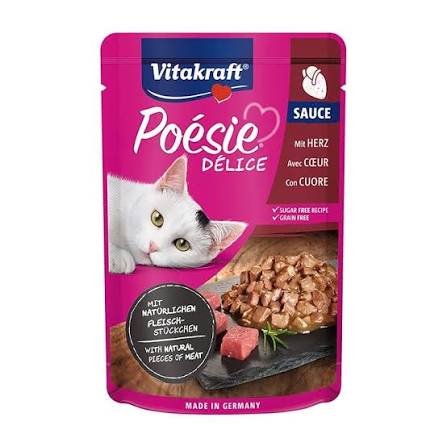 Vitakraft Poesie Delice Heart Pieces in Sauce 85g