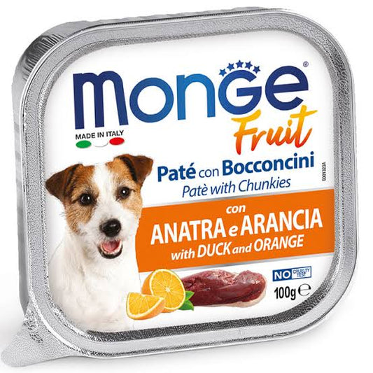 Monge Fruit Pate with Chunks with Duck and Orange 100g