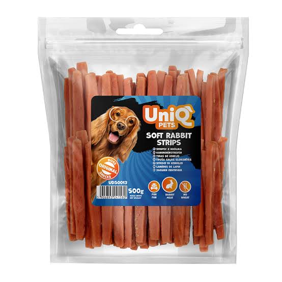 Uni Q Pets Soft Rabbit Strips 500g