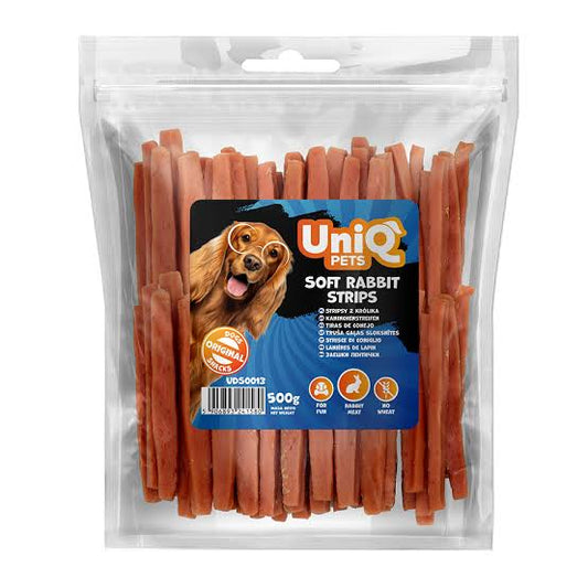 Uni Q Pets Soft Rabbit Strips 500g