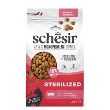 Schesir Animal Monoprotein Formula Sterilized Pork and Ham 1.5kg