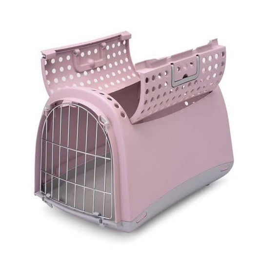 IMAC Linus Cabrio Top Opening Cat Carrier Pink