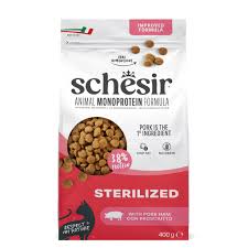 Schesir Animal Monoprotein Formula Sterilized Pork and Ham 400g