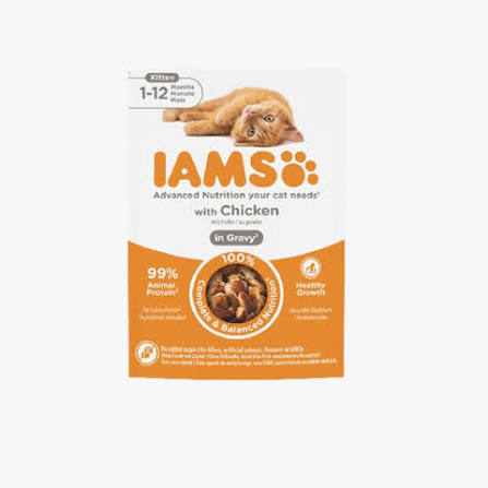 Iams Kitten Pouch Chicken in Gravy 85g