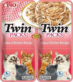 Ciao Twin Packs  Tuna/Chicken 40G
