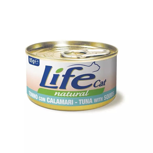 Lifecat Natural Tuna With Squids 85G