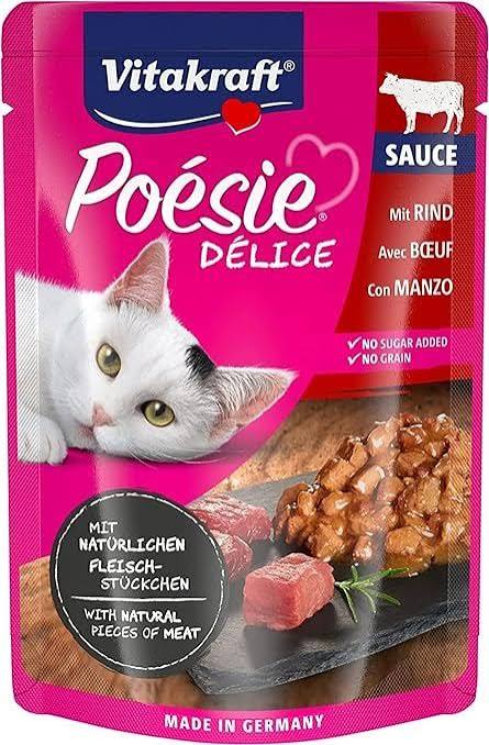 Vitakraft Poésie Délice in Sauce Beef Flavoured 85g