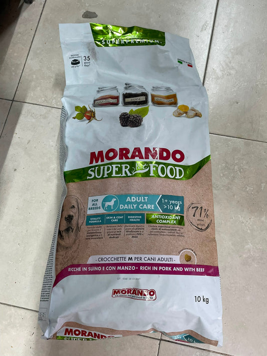 Morando Super Food Adult Daily Care Dry Food Pork and Beef 10Kg