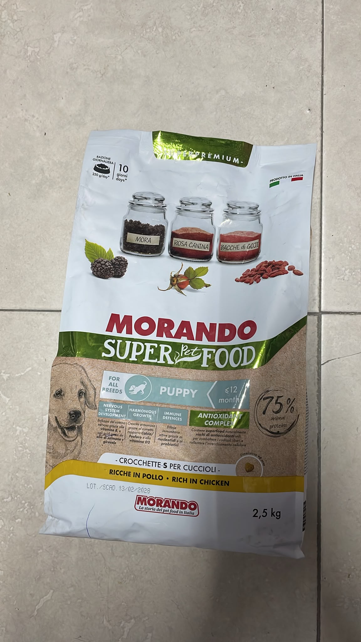 Morando Super Pet Food Puppy Dry Food Chicken 2.5kg