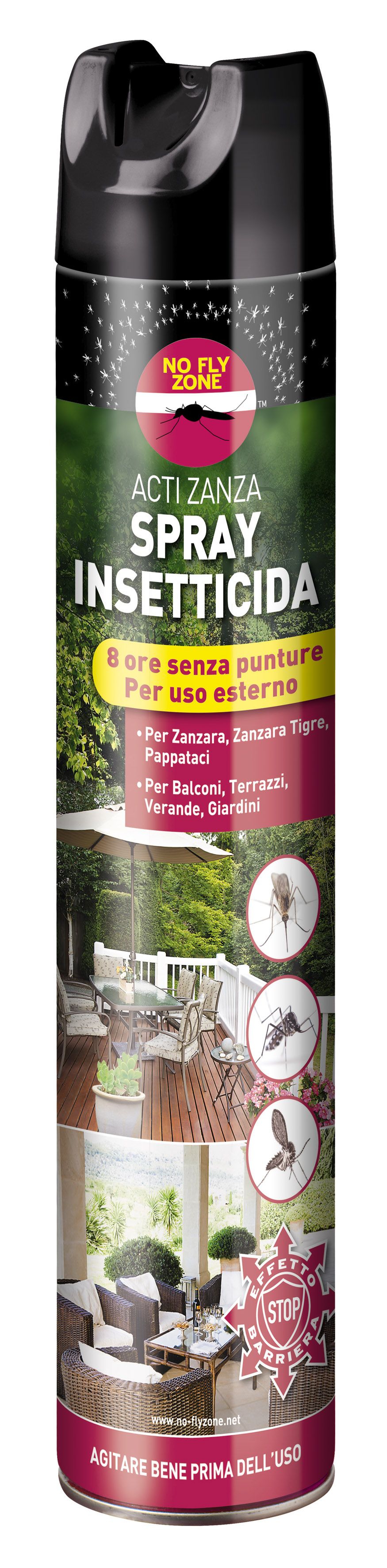 No Fly Zone Acti Zanza Spray Insetticida 750ml